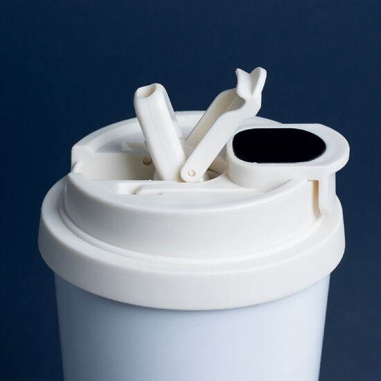 Termokubek Regina ze stali nierdzewnej To Go, czarny/zielony