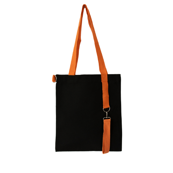 Shopper Black GLOW, pomarańczowy