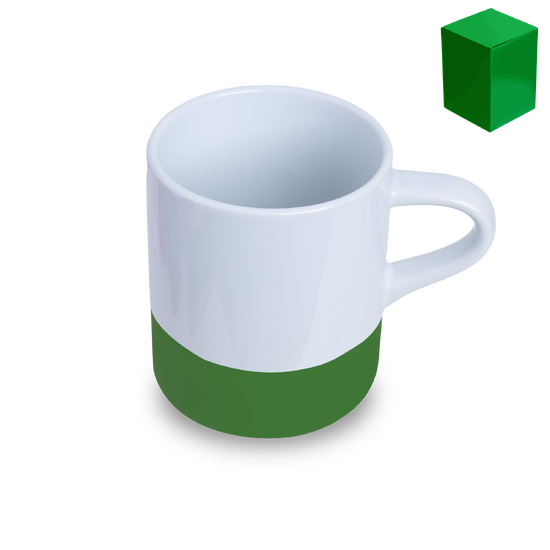 Kubek Lily To Go, biały/zielony