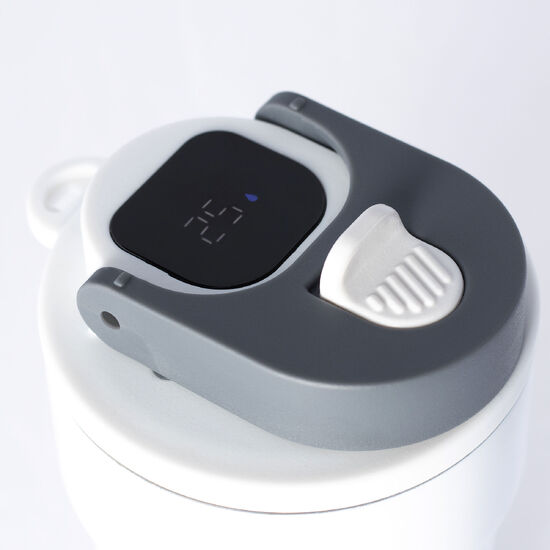 Termokubek Daisy ze stali nierdzewnej To Go, biały/żółty