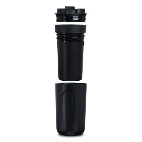 Termokubek plastikowy Linda, сzarny