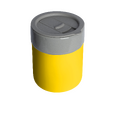 Kubek Teona To Go, szary/żółty