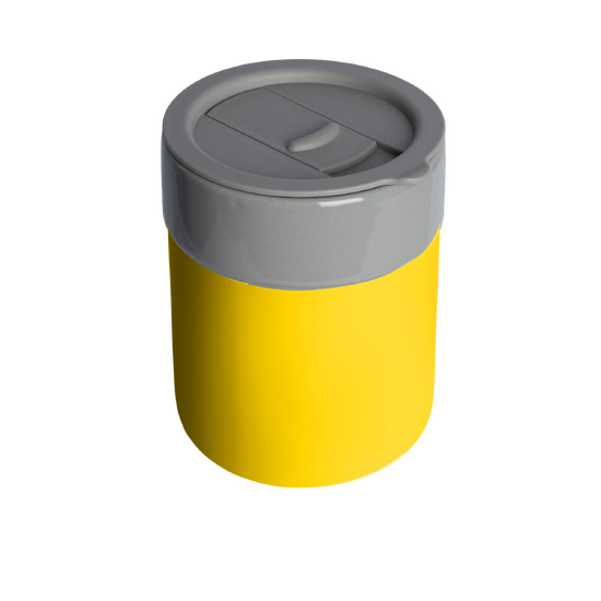 Kubek Teona To Go, szary/żółty