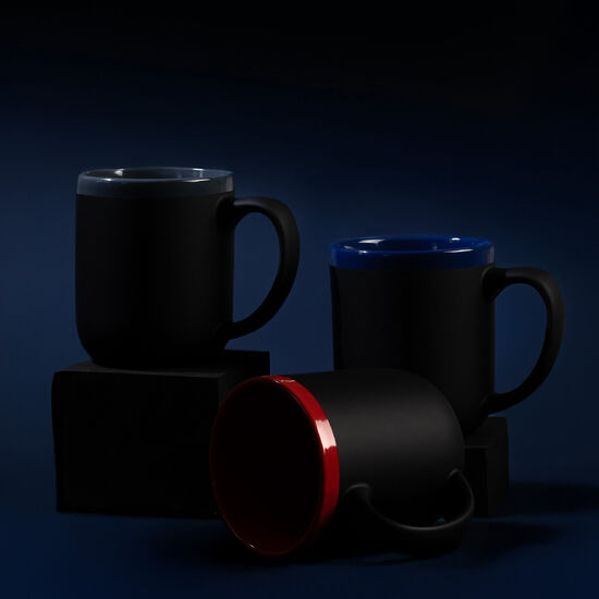 Kubek soft-touch Alex, czerwony