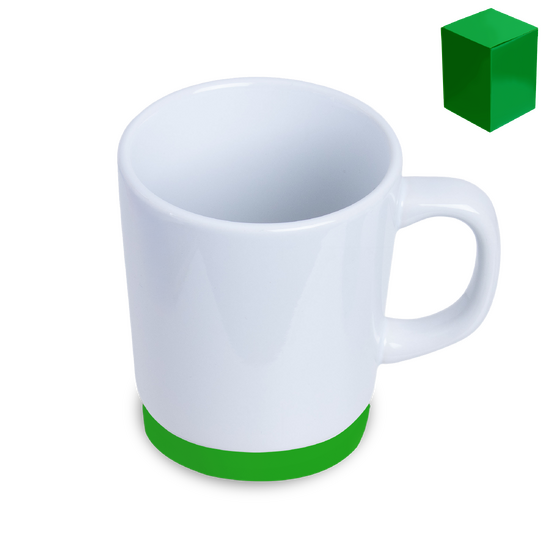 Kubek Jamie To Go, biały/zielony