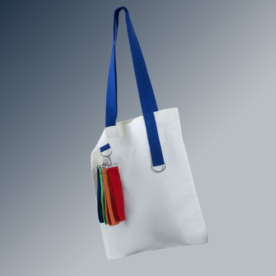 Shopper White GLOW To Go, zielony/pomarańczowy