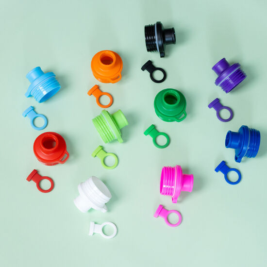 Stalowa termobutelka Alice To Go, srebrno-biały