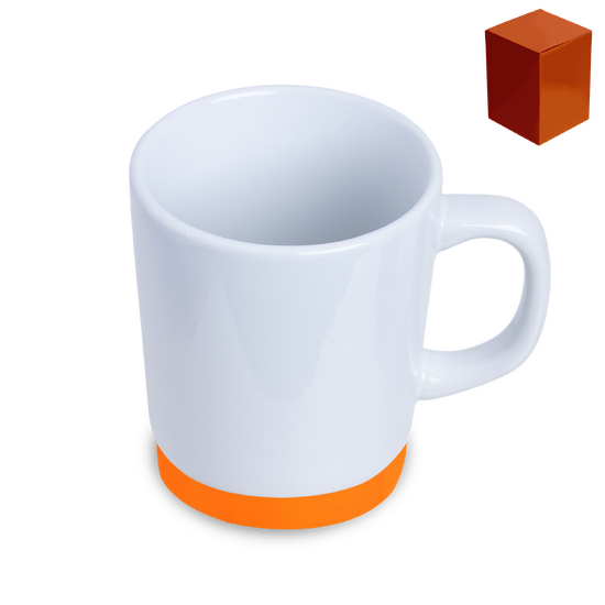 Kubek Jamie To Go, biały/pomarańczowy