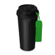 Termokubek Regina ze stali nierdzewnej To Go, czarny/zielony
