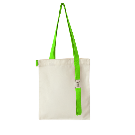 Shopper White GLOW To Go, zielony