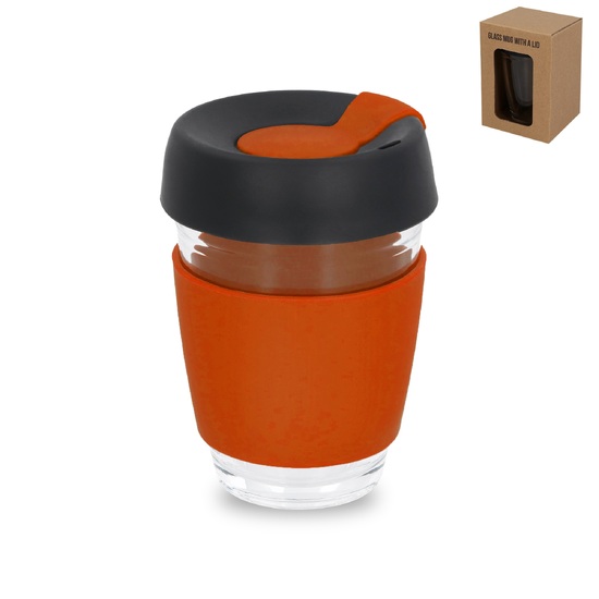 Szklanka Caroline To Go, pomarańczowa