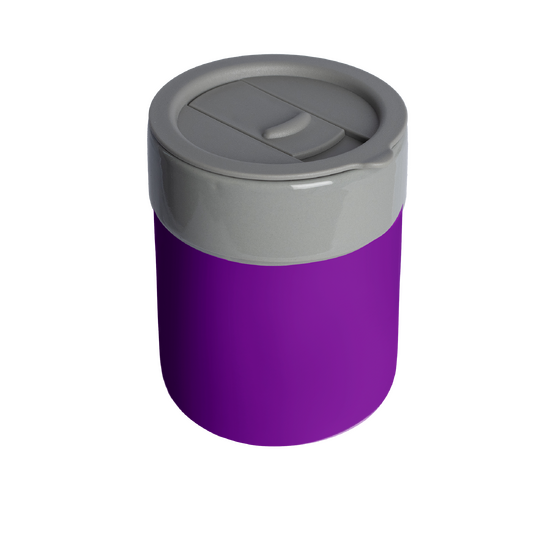 Kubek Teona To Go, szary/fioletowy